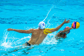 دیدار واترپلو تیم‌های ایران و اندونزی